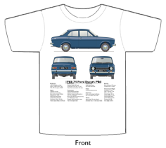 Ford Escort MkI 4dr 1968-74 T-shirt Front